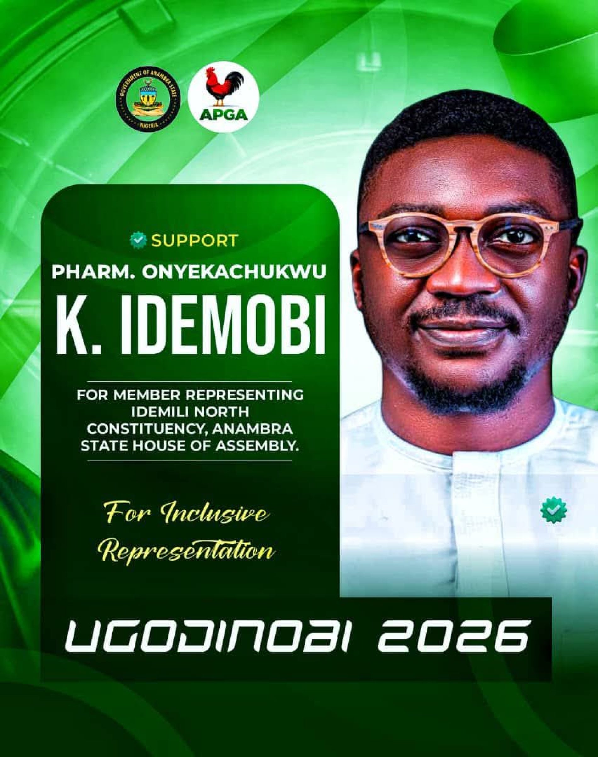 Idemmili North Constituency: Pharm. Onyekachukwu Idemobi Steps Into The Ring