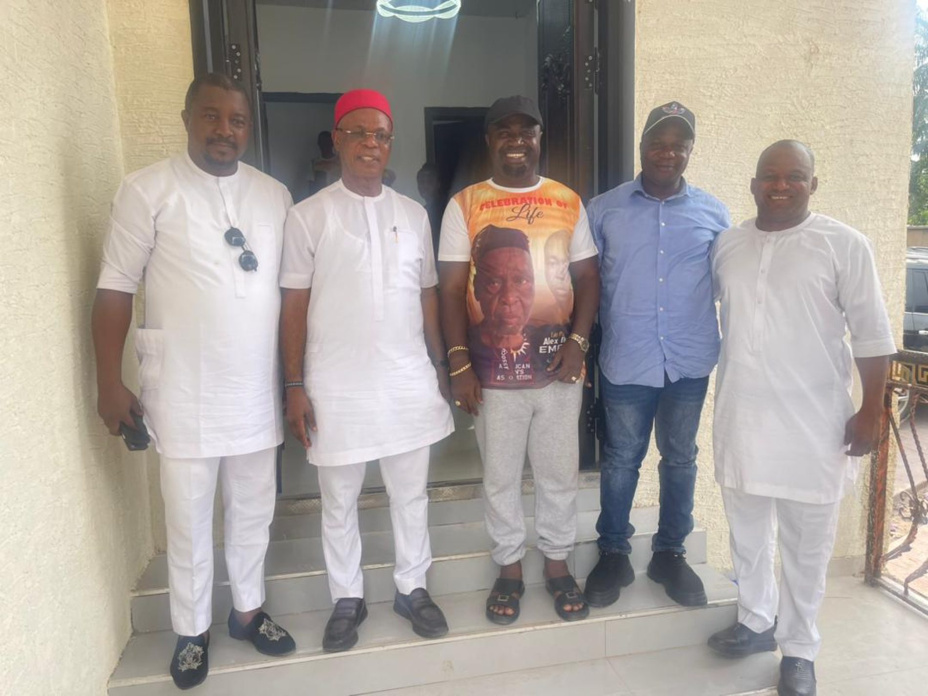 Chairman of Chisco Transport, Dr. Anyaegbu, Johnbosco, Odimegwu, Ernest Ezeajuhi, Other Pay Condolence Visit To Okwumereze of Ukpor After Father’s Burial