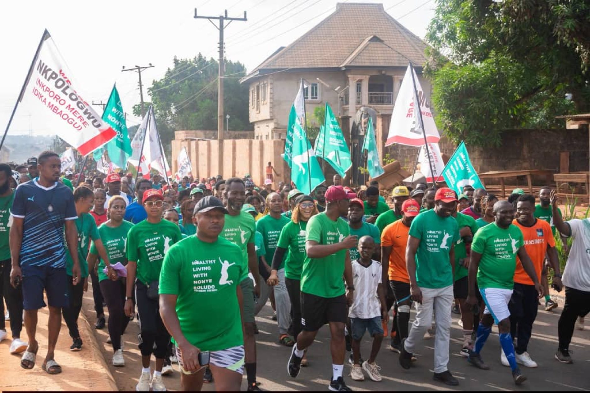 HIGH CHIEF IKENNA ANTHONY OBELE CHAMPIONS HEALTHY LIVING INITIATIVE IN AGUATA, AS NONYE SOLUDO’S FITNESS CAMPAIGN GAINS MOMENTUM 