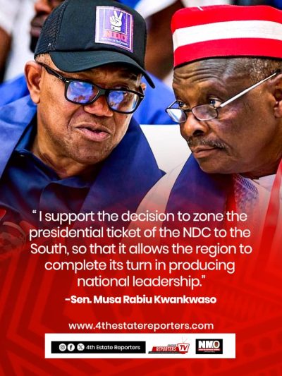 SOUTH DESERVES ITS TURN” — SENATOR KWANKWASO BACKS SOUTHERN PRESIDENTIAL TICKET FOR 2027 
