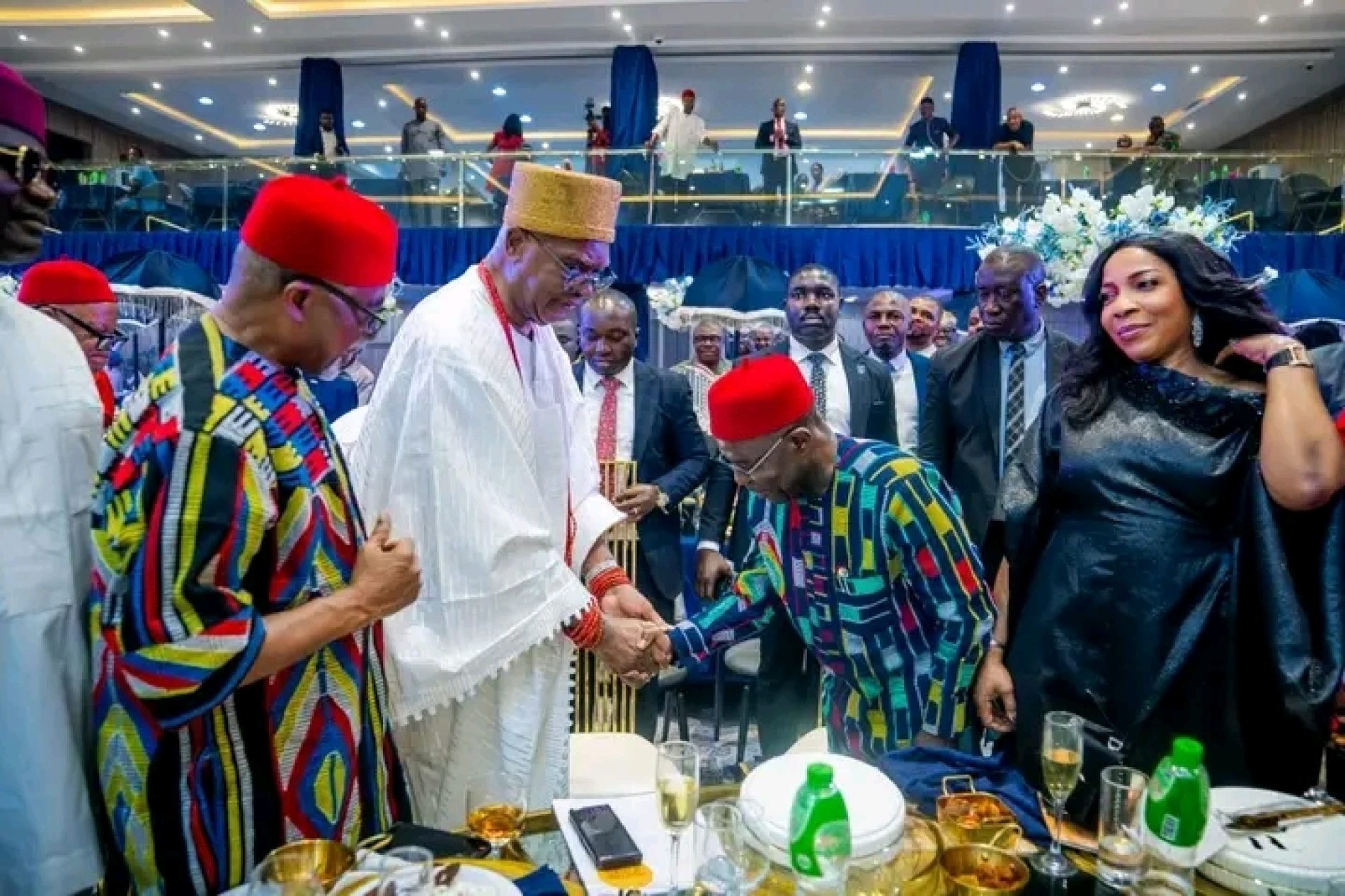 GOVERNOR ALEX OTTI CELEBRATES IGWE ACHEBE AT 85, DESCRIBES HIM AS A SYMBOL OF CULTURAL EXCELLENCE AND RESPECT FOR TRADITIONAL LEADERSHIP