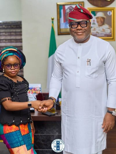 EIGHT -YEAR-OLD MISS SUCCESS EDMOND FOMBO SERVES AS ONE-DAY CHAIRMAN OF BONNY LGA