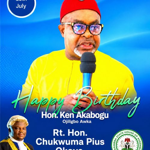 Deputy Speaker Rt. Hon. Chukwuma Pius Okoye Celebrates Hon. Ken Akabogu on His Birthday