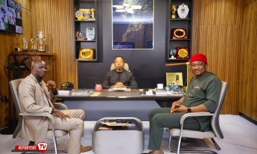 DAILY SUN DELEGATION PAYS COURTESY VISIT TO HIGH CHIEF ANTHONY IKENNA OBELE (OKWUNZE AGUATA), PRESENTS ENTREPRENEUR OF THE YEAR 2026 NOMINATION LETTER IN LAGOS