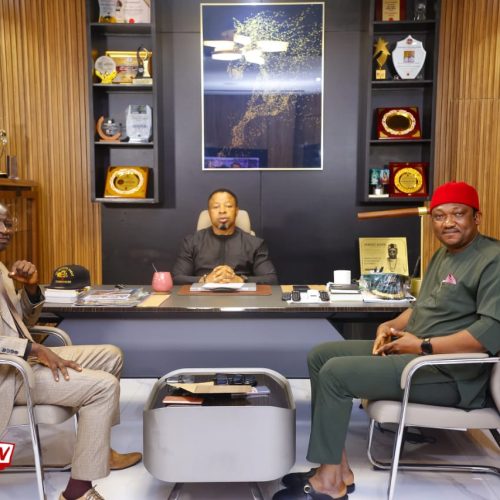 DAILY SUN DELEGATION PAYS COURTESY VISIT TO HIGH CHIEF ANTHONY IKENNA OBELE (OKWUNZE AGUATA), PRESENTS ENTREPRENEUR OF THE YEAR 2026 NOMINATION LETTER IN LAGOS