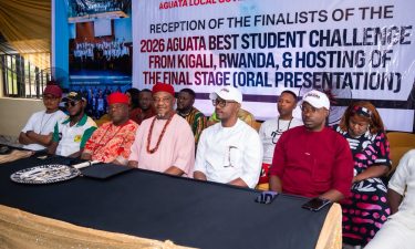 AGUATA CHAMPIONS RETURN HOME FROM KIGALI, RWANDA, TO A WARM RECEPTION ORGANIZED BY DR CHIBUEZE OFOBUIKE 