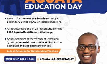 RE-SHAPING EDUCATION AT THE GRASS-ROOT: MAYOR OF AGUATA LGA SET TO HOST 2026 AGUATA EDUCATION DAY