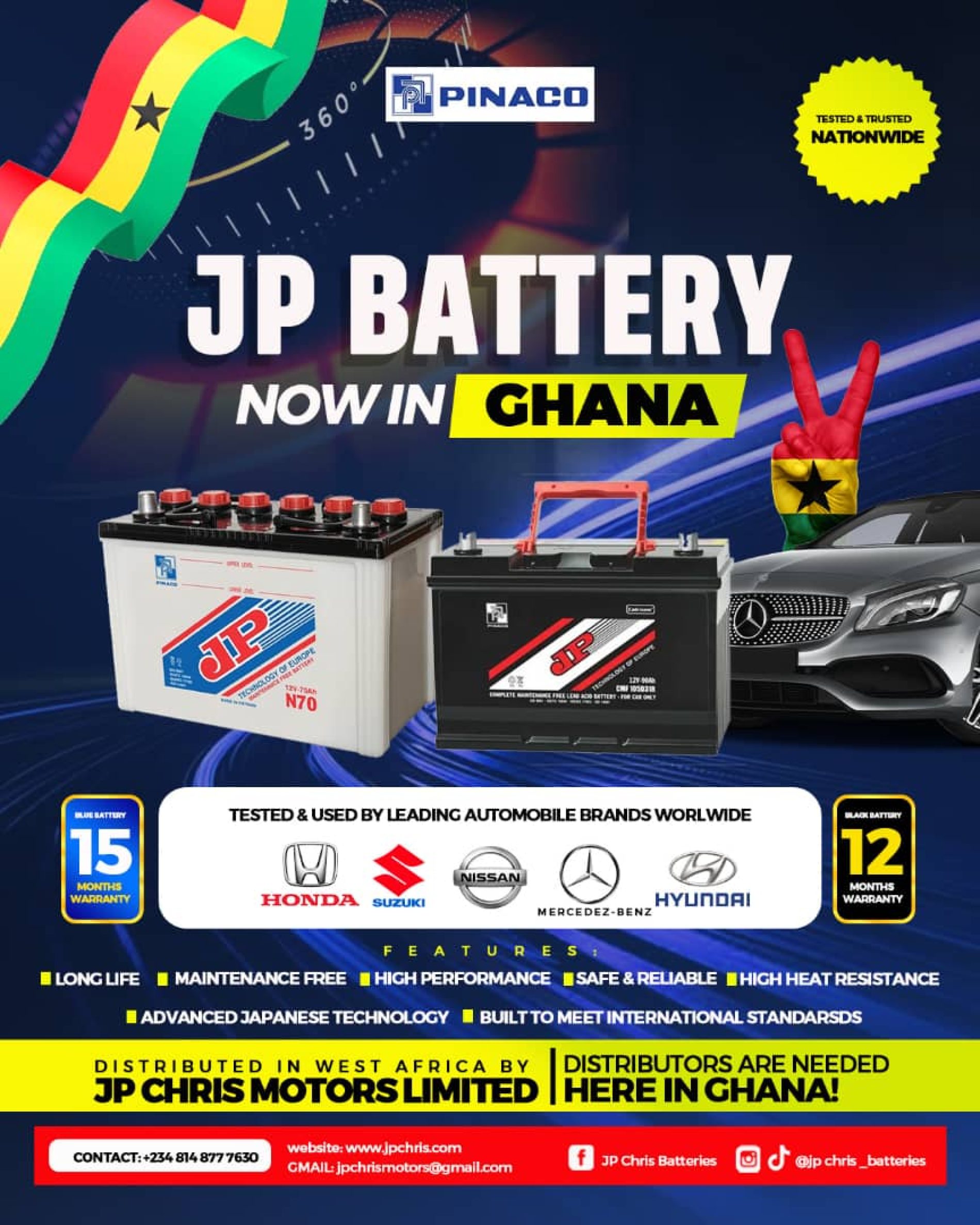 JP BATTERIES: POWERING DREAMS , DRIVING THE FUTURE OF WEST AFRICA