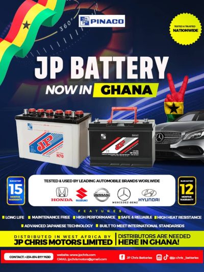 JP BATTERIES: POWERING DREAMS , DRIVING THE FUTURE OF WEST AFRICA