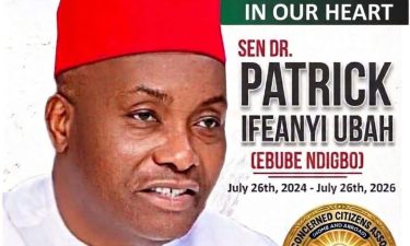 TWO YEARS WITHOUT YOU: A TRIBUTE TO DISTINGUISHED SENATOR IFEANYI UBAH (CON) 