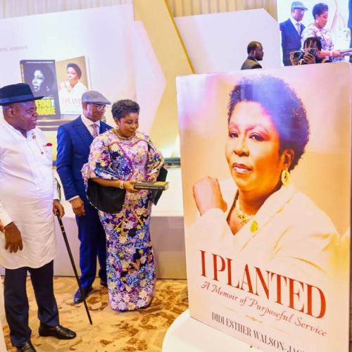 GOVERNOR DOUYE DIRI CELEBRATES DAME DIDI ESTHER WALSON – JACK , OON,  AT HER BOOK PRESENTATION