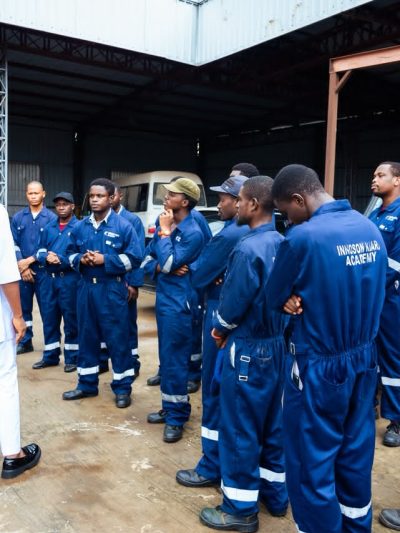 SHAPING LIVES IN AGUATA: DR CHIBUEZE OFOBUIKE VISITS AGUATA YOUTHS UNDERGOING TRAINING AT THE INNOSON KIARA ACADEMY, NNEWI, UNDER HIS FULL SPONSORSHIP