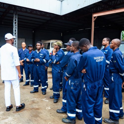 SHAPING LIVES IN AGUATA: DR CHIBUEZE OFOBUIKE VISITS AGUATA YOUTHS UNDERGOING TRAINING AT THE INNOSON KIARA ACADEMY, NNEWI, UNDER HIS FULL SPONSORSHIP