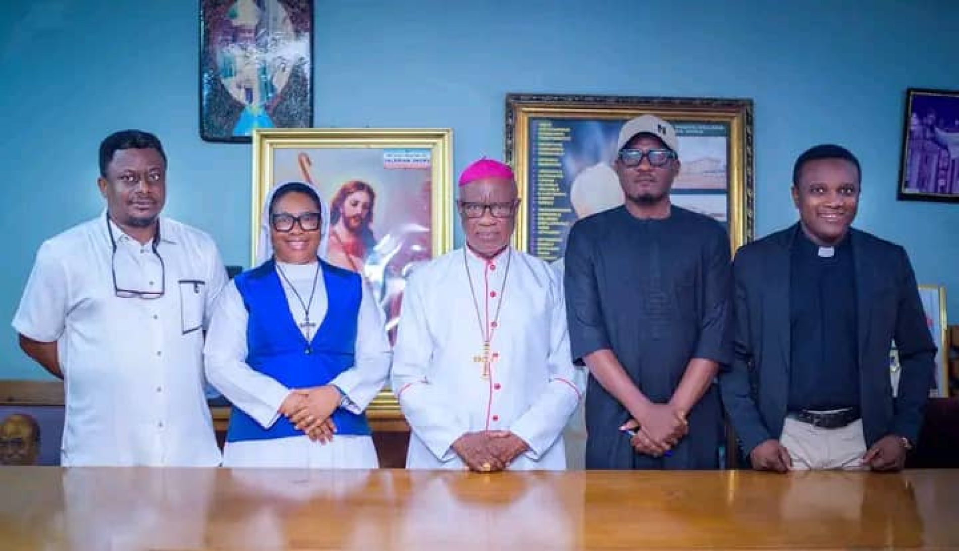 Archbishop Okeke Receives AMTY Awards Team, Charges Organisers to Sustain Recognition of Excellence