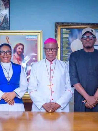 Archbishop Okeke Receives AMTY Awards Team, Charges Organisers to Sustain Recognition of Excellence